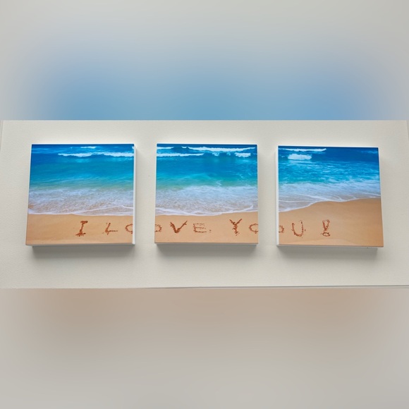 "I Love You" 3-piece wall art - Picture 1 of 6
